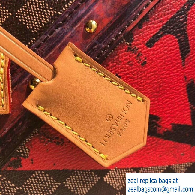 Louis Vuitton Trompe l oeil Damier Canvas Speedy 25 Bandouliere Bag M52249 2018